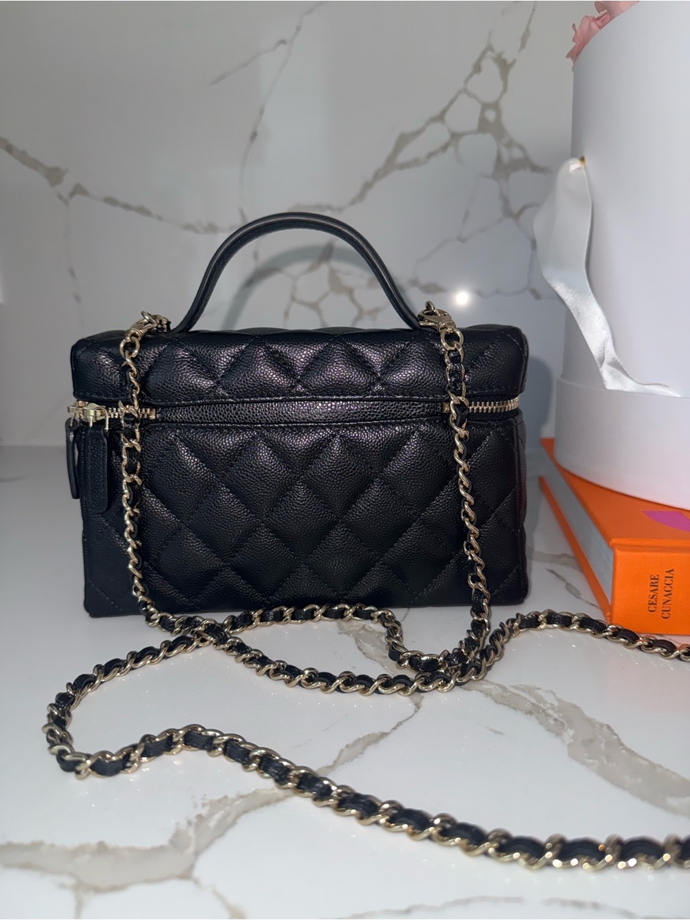 CHANEL Black Slim Vanity Bag - Picture 3 of 7